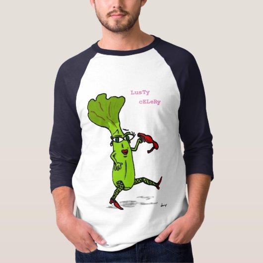 T-shirt Lusty Celery Mens Raglan (Devant)