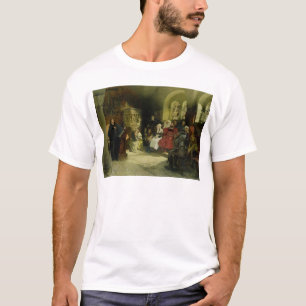 T-shirt Luther prêche utilisant sa traduction de bible