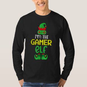 T-shirt Lutin de joueur correspondant au pyjama de Noël Xm