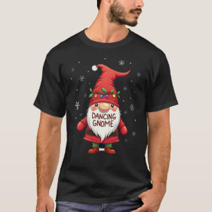 T-shirt Lutin de Noël Gnome dansant Noël en famille (1)