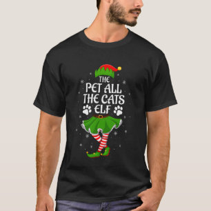 T-shirt Lutin de Noël pour Femmes Filles Caresse Tous Les