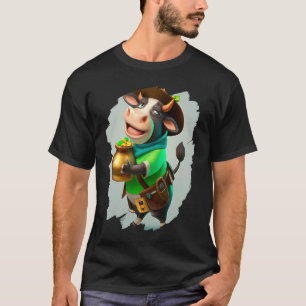 T-shirt Lutin de vache Vaches Jour de la Saint-Patrick