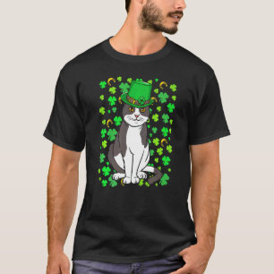T-shirt Lutin Drôle Chat Trèfle Jour Saint Patrick 202