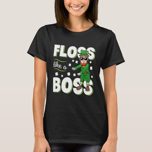 T-shirt Lutin Faites du Floss Comme un Patron St Patrick G (Devant)
