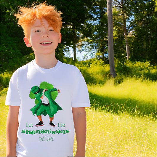 T-shirt Lutin Farce de la Saint-Patrick Trèfle