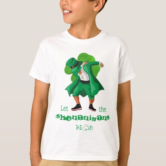 T-shirt Lutin Farce de la Saint-Patrick Trèfle (Devant)