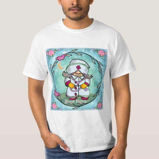 T-shirt Lutine infirmière gnome (Devant)