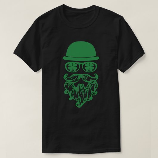 T-shirt Lutins à Moustache Saint-Patrick (Design devant)
