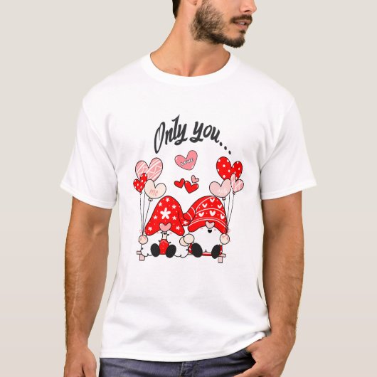 T-shirt Lutins amoureux Only You 1 message d’amour  (Devant)