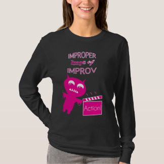 T-shirt lutins inexacts douille de représentation d'improv