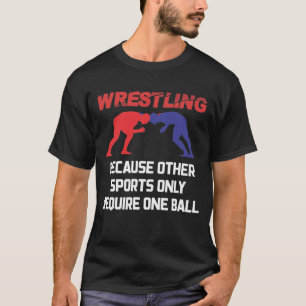 T-shirt Lutte amusante Les autres sports nécessitent seul