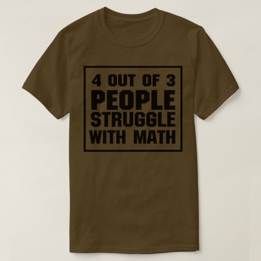 T-shirt Lutte Avec Les Maths Drôle (Design devant)