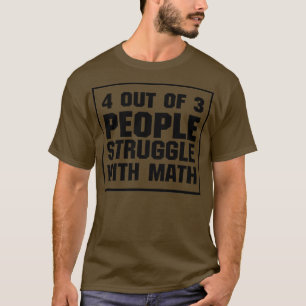 T-shirt Lutte Avec Les Maths Drôle