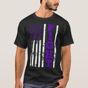 T-shirt Lutte Contre La Neuropathie Drapeau Américain 4ème