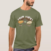 T-shirt Lutte contre la nourriture ! Hotdog vs Potsticker (Devant)