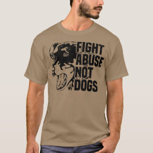 T-shirt Lutte contre l'abus et non les chiensDroits des an