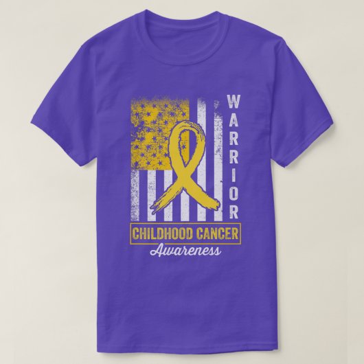 T-shirt Lutte contre le cancer de l'enfance Conscience du  (Design devant)