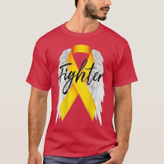 T-shirt Lutte contre le cancer de l'enfance Ruban Angel Wi