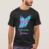 T-shirt Lutte contre le suicide Papillon de sensibilisatio (Devant)