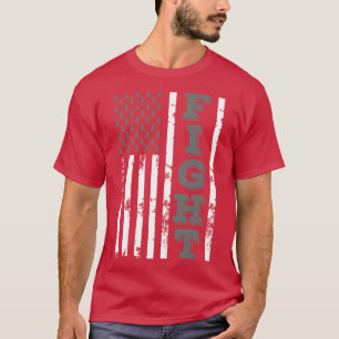 T-shirt Lutte Contre Les Allergies Drapeau Américain 4 Jui