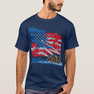 T-shirt Lutte contre l'incendie Drapeau USA Patriotique Co