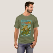 T-shirt Lutte de Floride contre les Alligators | Rétro Côt (Devant entier)