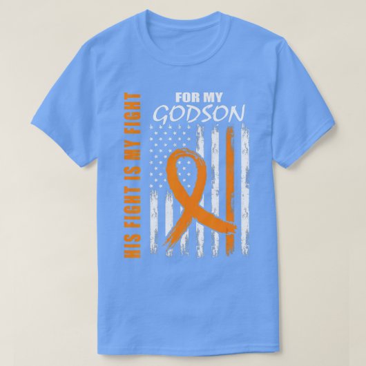 T-shirt Lutte familiale Godson Leukemia Sensibilisation Fl (Design devant)
