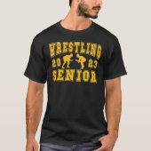 T-shirt Lutte Senior Night Wrestling Senior 2023 Gradu (Devant)