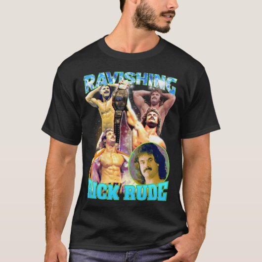 T-shirt Lutte T-ShirtRick Rude Bootleg (Devant)