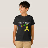 T-shirt Lutter comme les enfants Mois de sensibilisation a (Devant entier)