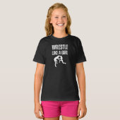 T-shirt Lutter Comme Une Fille, Combattre Comme Une Fille (Devant entier)