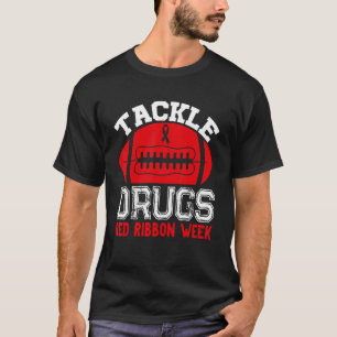 T-shirt Lutter contre la drogue Football Semaine du ruban