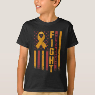 T-shirt Lutter contre la leucémie Sensibilisation Orange R
