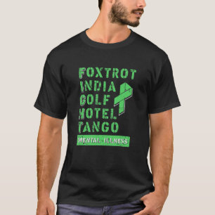 T-shirt Lutter contre la maladie mentale Alphabet militai
