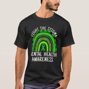 T-shirt Lutter contre la Stigma Green Mental Health Awaren