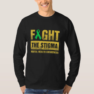 T-shirt Lutter contre la Stigma Green Ribbon Mental Health