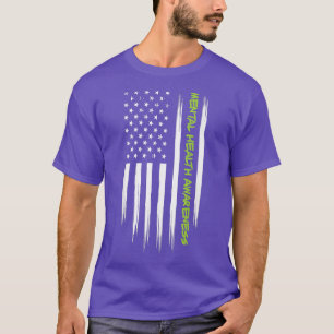 T-shirt Lutter contre la Stigma Green Ribbon Mental Health
