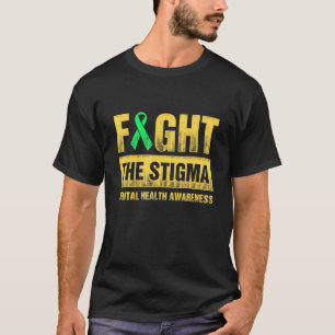 T-shirt Lutter contre la Stigma Green Ribbon Mental Health
