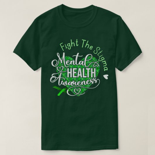 T-shirt Lutter Contre La Stigma Sensibilisation À La Santé (Design devant)