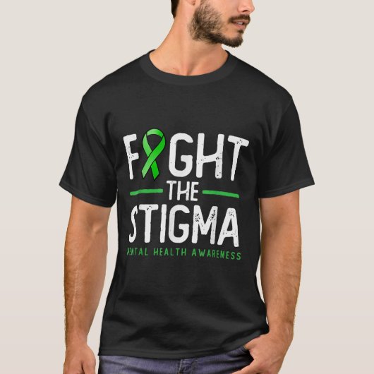 T-shirt Lutter contre la stigmatisation - Green Ribbon Tee (Devant)