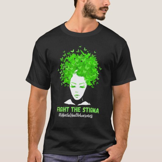 T-shirt Lutter contre la stigmatisation Papillon de sensib (Devant)