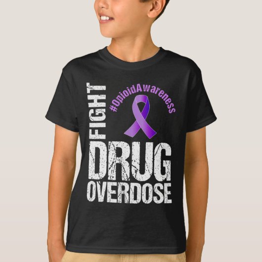 T-shirt Lutter contre la surdose de drogue Sensibilisation (Devant)