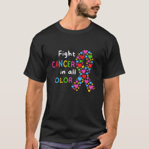 T-shirt Lutter contre le cancer dans toutes les couleurs L