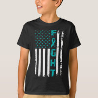 Lutter contre le cancer de l'ovaire American Flag