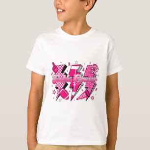 T-shirt Lutter contre le cancer du sein Éclair boulon de s