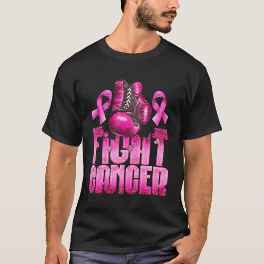 T-shirt Lutter contre le cancer du sein Gants en boîte de (Devant)