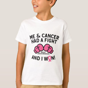 T-shirt Lutter contre le cancer du sein J'ai gagné le canc