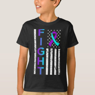 T-shirt Lutter contre le drapeau américain Joyeux soutien