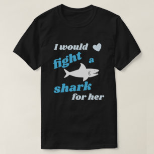 T-shirt Lutter contre le requin pour son amour Saint Valen