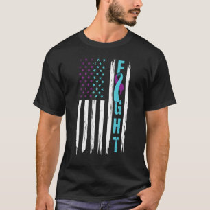 T-shirt Lutter contre le suicide Sensibilisation Drapeau a